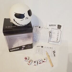 Yahtzee The Nightmare Before Christmas Jack Skellington Dice Game Travel Set